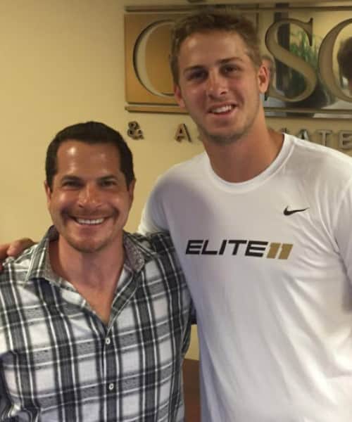 Jordan Cohen with sports client